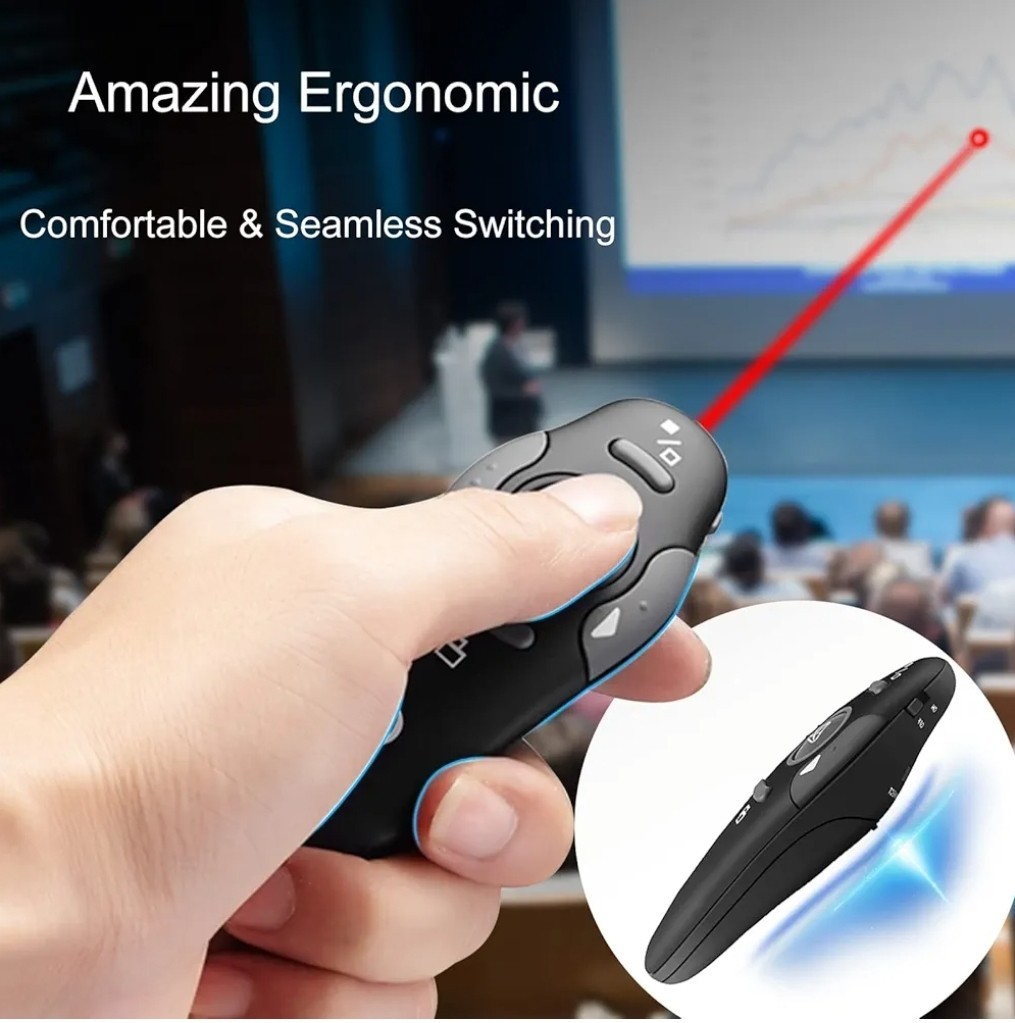 Wireless Presentation Clicker for PowerPoint Presentations, USB Dongle Presen...