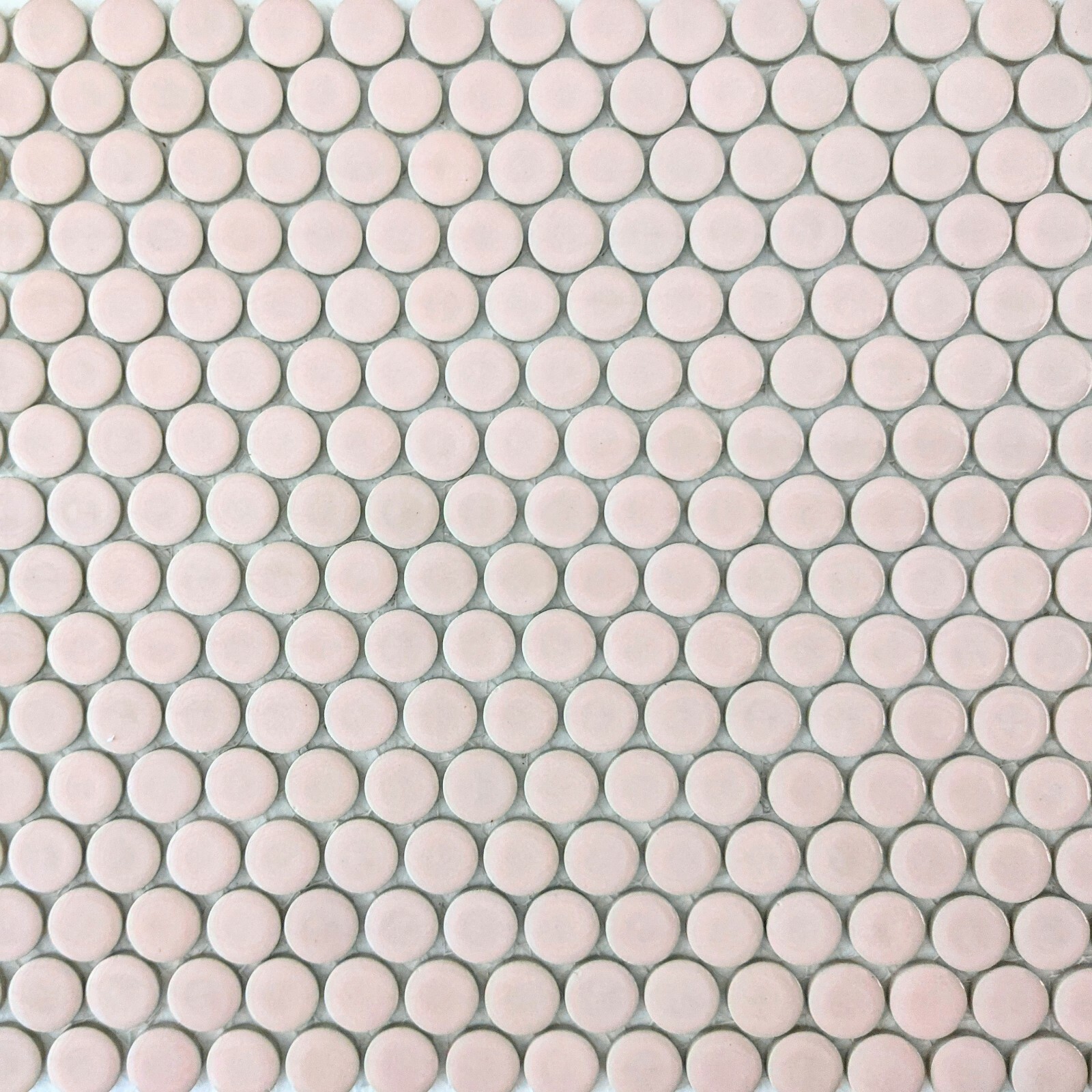 Light Pink Penny Round Mosaic Tile For Wall & Floor