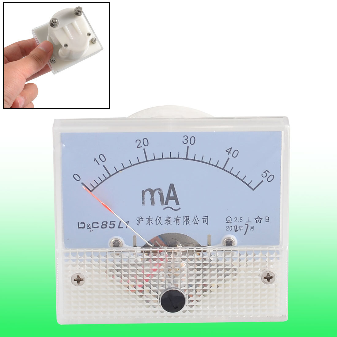 Screw Mounted Analog AC 0-50MA Scale Range Milliamp Panel Meter
