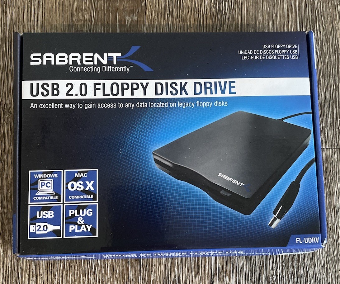 Sabrent USB 2.0 Floppy Disk Drive FL-UDRV 1.44MB New Open Box