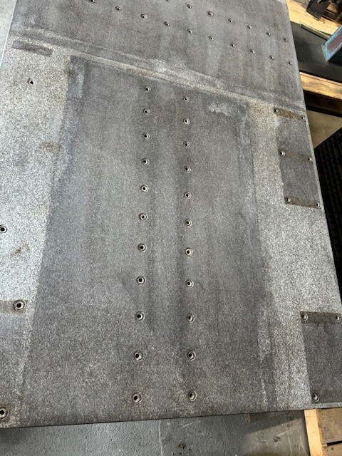 48" x 79" Granite Surface Plate, 18" Thick, Drilled & Tapped