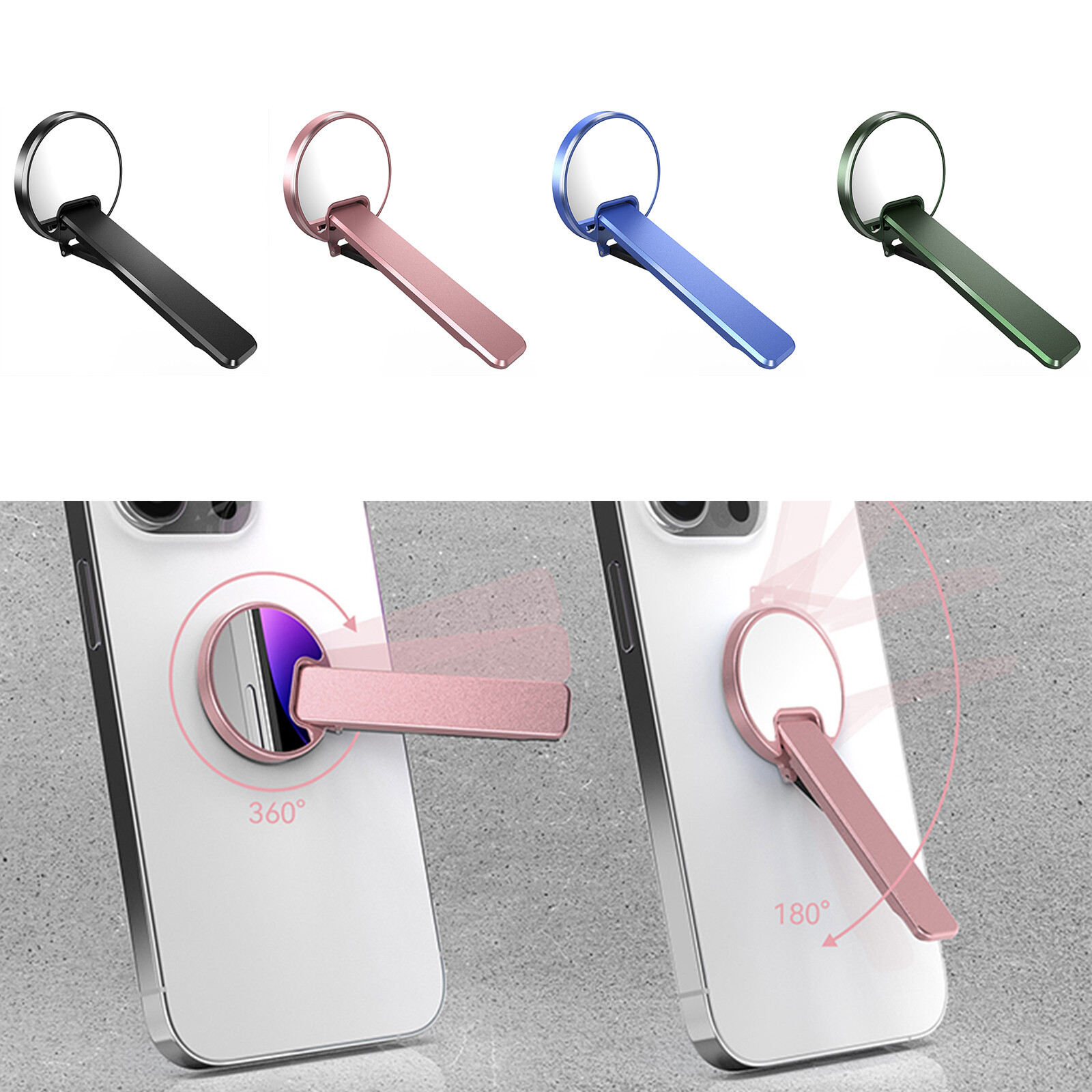 Universal Phone Back Sticker Multi-angle Rotating Bracket For iPhone/Huawei