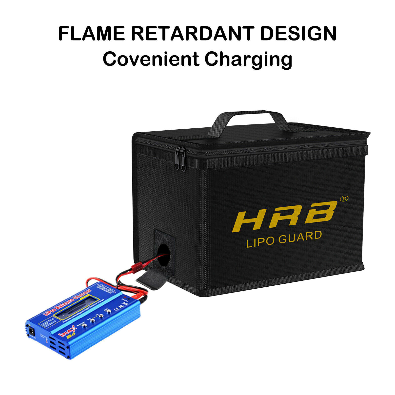 2Pack Lipo Battery Safe Guard Fireproof Explosionproof Bag Charge & Storage
