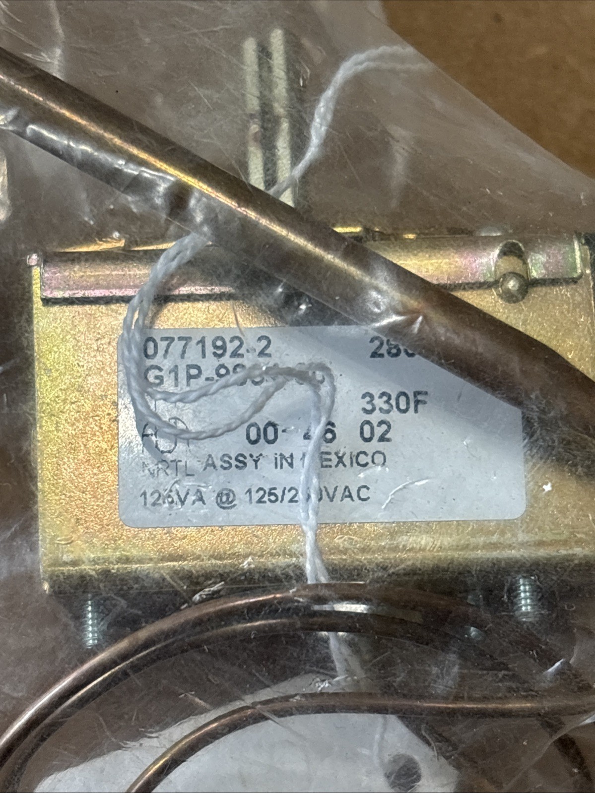 Ranco/Cleveland Thermostat 077192-2