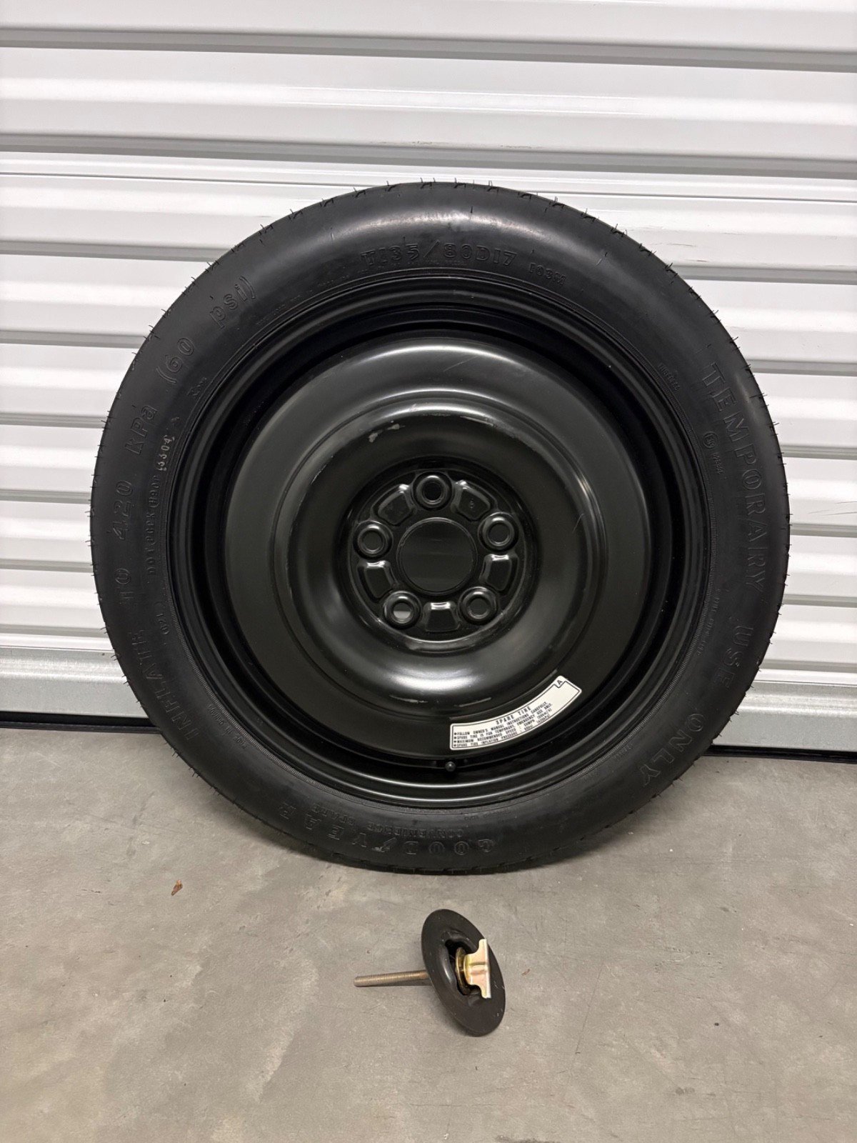 2005-2010 Honda Odyssey Emergency Spare Tire Wheel Donut Rim OEM 135/80D17