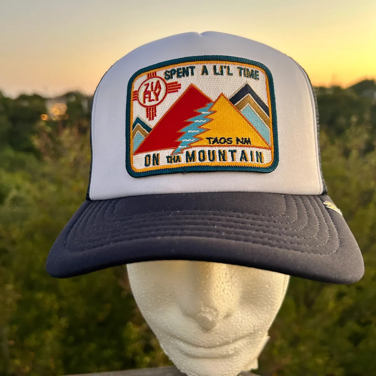 Desert Den / Zia Fly "Speedway Boogie" Foam Trucker - Navy