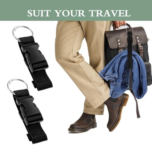 2 PCS Suitcase Strap, Adjustable Luggage Straps to Connect Two Suitcases,
