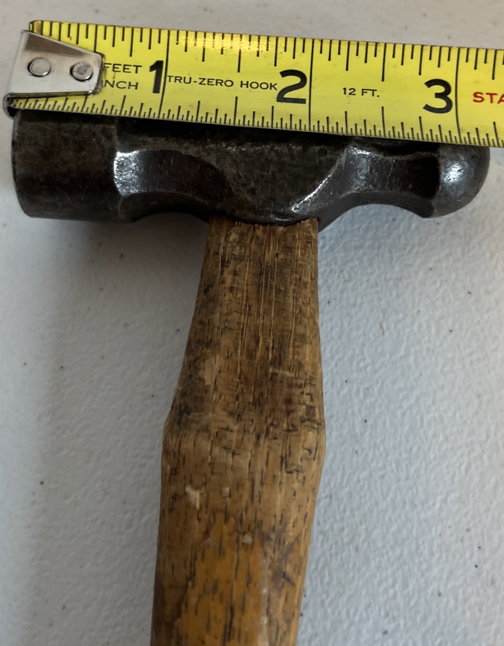 Vintage Ball Peen Hammer, 12oz, 11” Steel Wood Handle Blacksmith Tool Great Tool