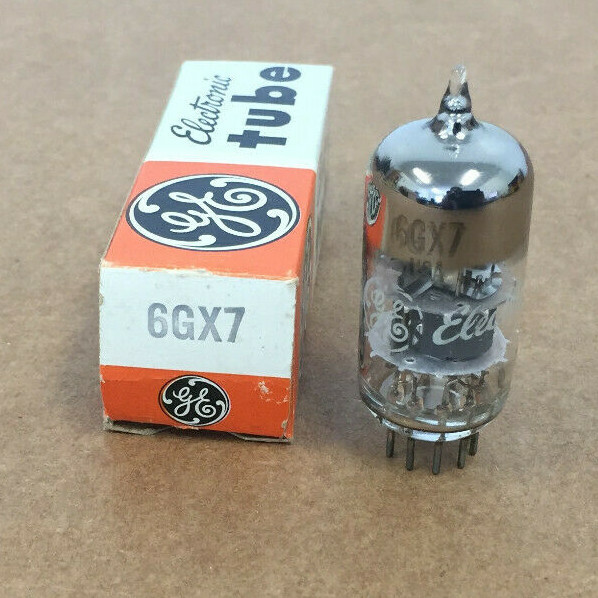 GE 6GX7 VINTAGE ELECTRON TUBE 9 PIN MADE IN U.S.A.