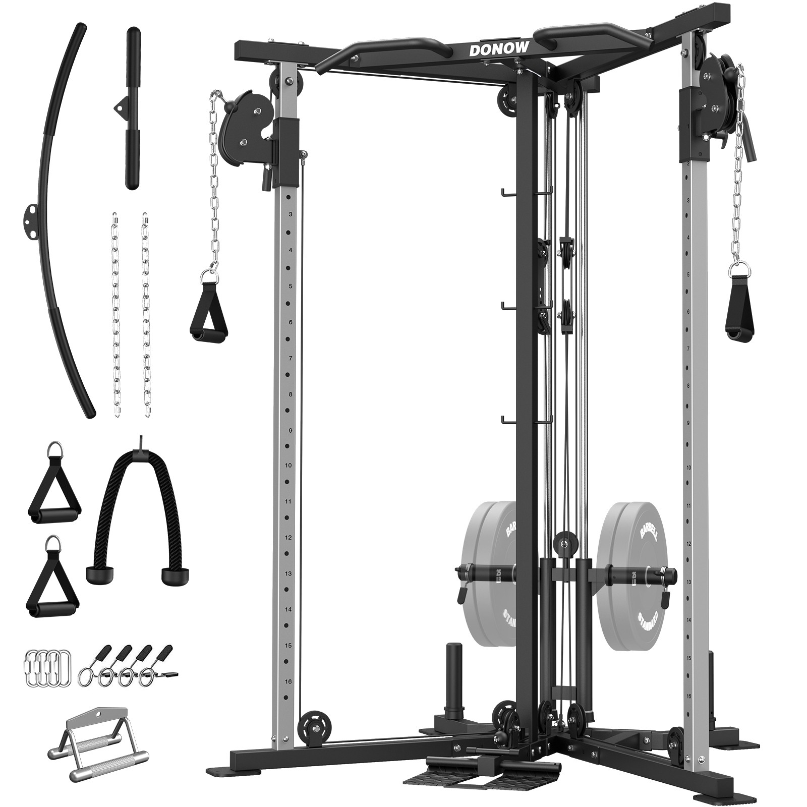 Cable Crossover Machine TrainerCable Fly Machine Home Gym System Workout Station