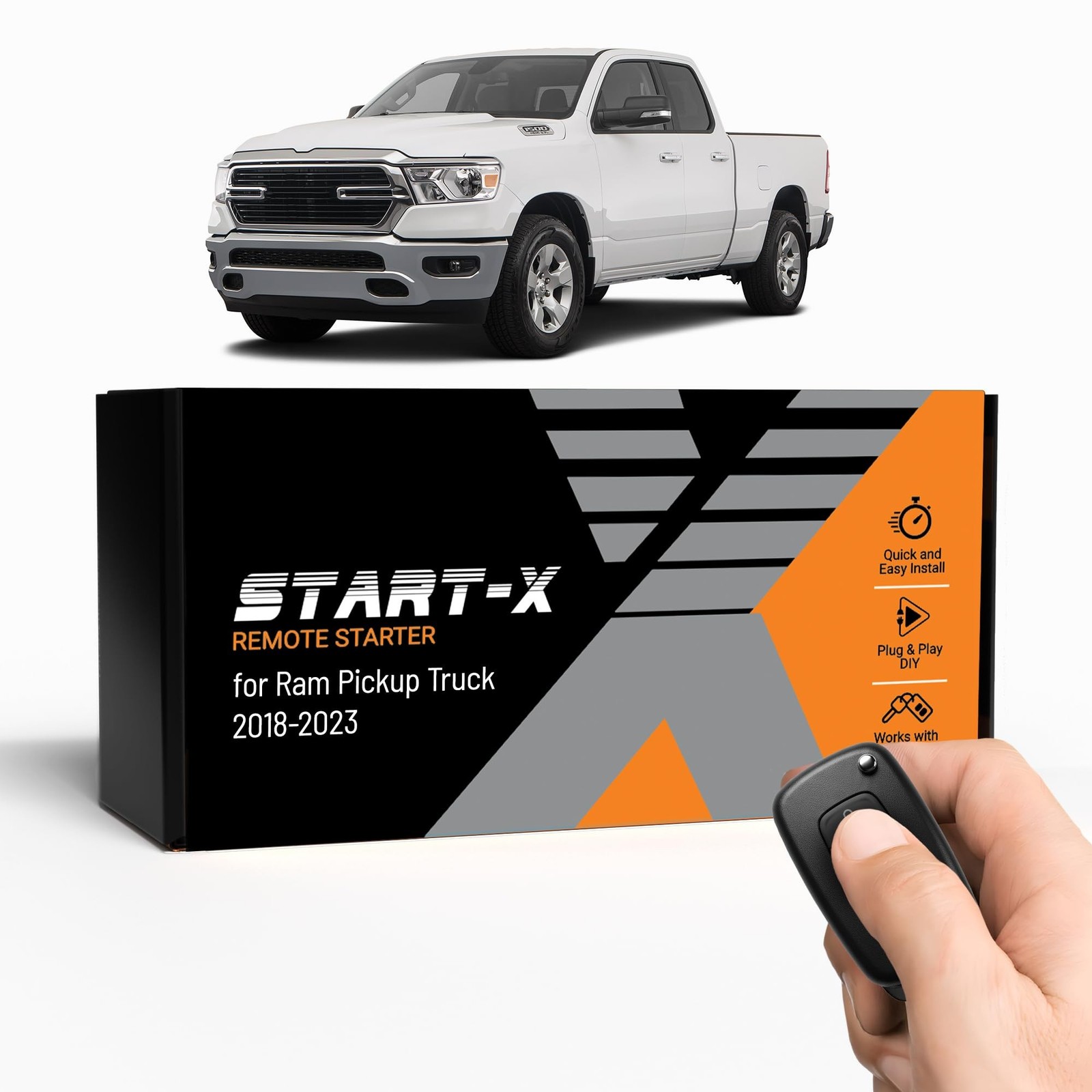 Start-X Remote Starter Kit for RAM 1500/2500/3500 (2018, 2019, 2020, 2021, 20...