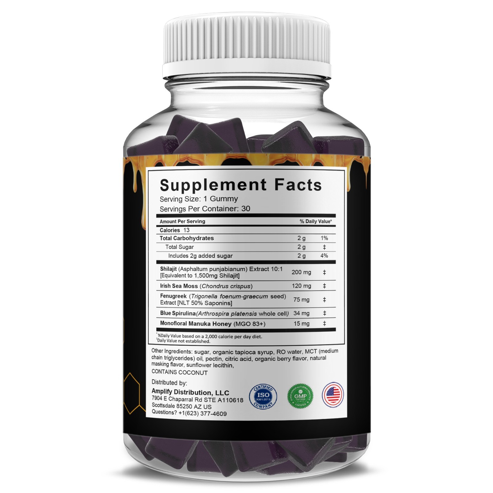 (3 Pack) Alpha Honey Performance Gummies, AlphaHoney Supplement (90 Gummies)