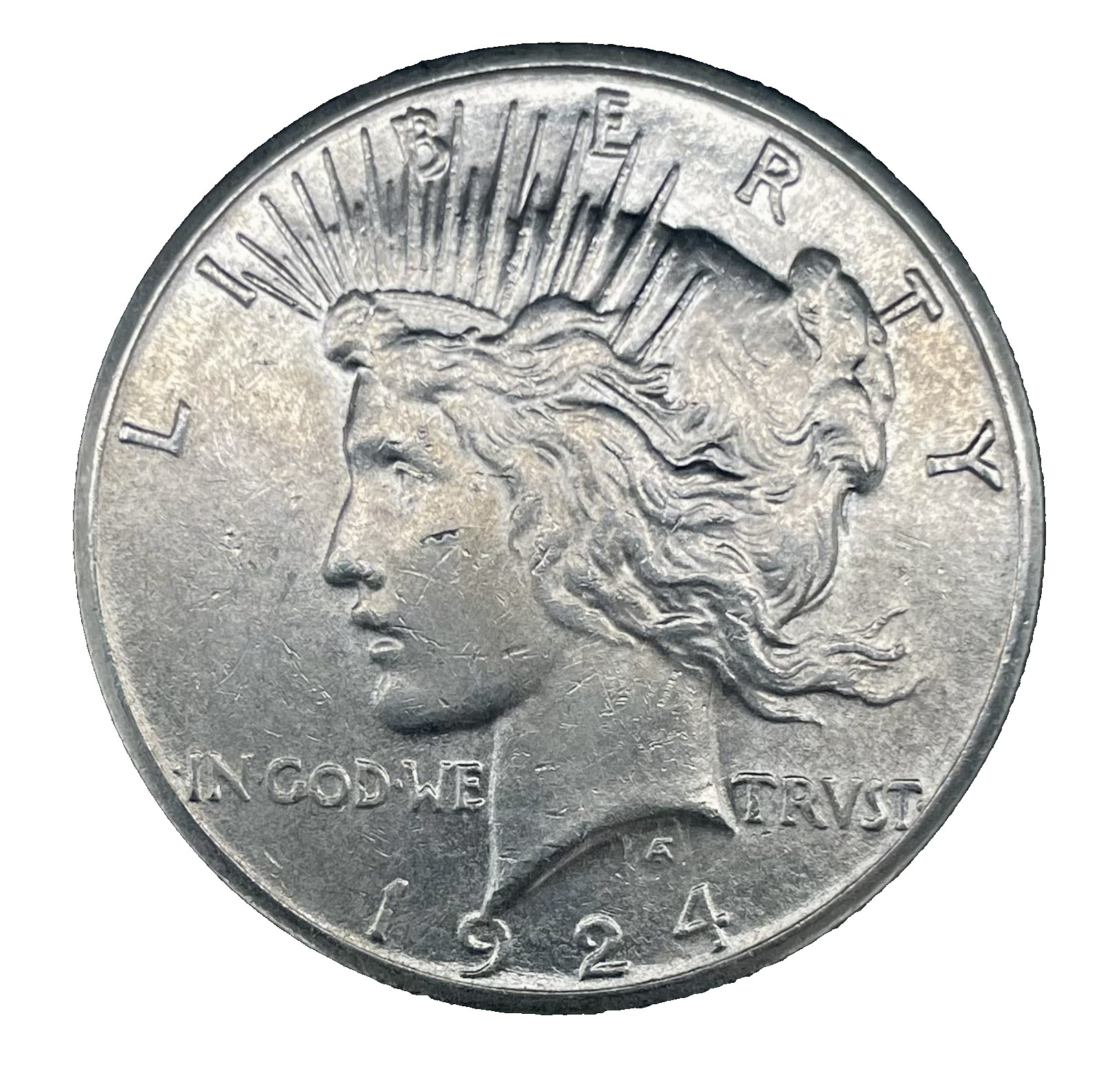 1924 S Peace Silver Dollar Choice BU *Uncirculated* MS $1 US Coin # 518