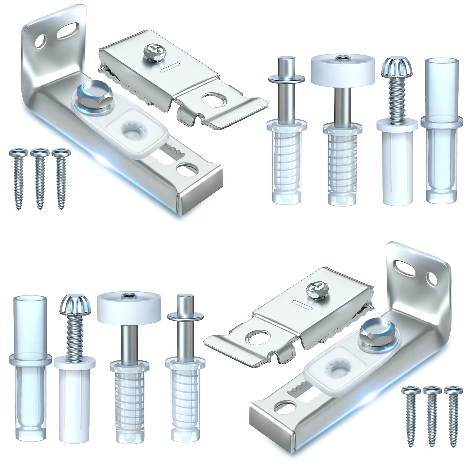 Bifold Door Hardware Repair Kit - 2 Pack Bi-fold Sliding Closet Doors...