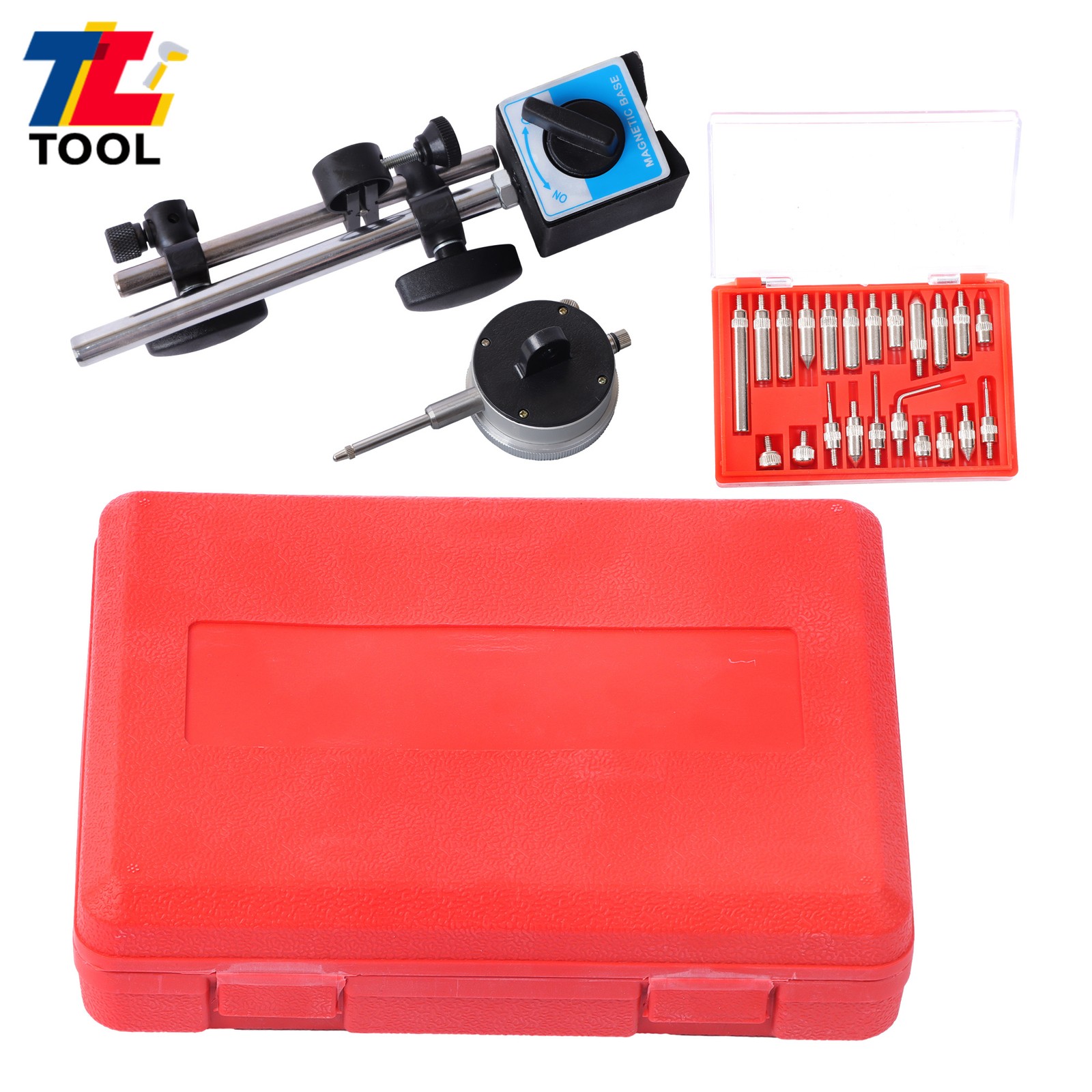 0-1'' Range Dial Indicator, Magnetic Base & Point Precision Inspection Set