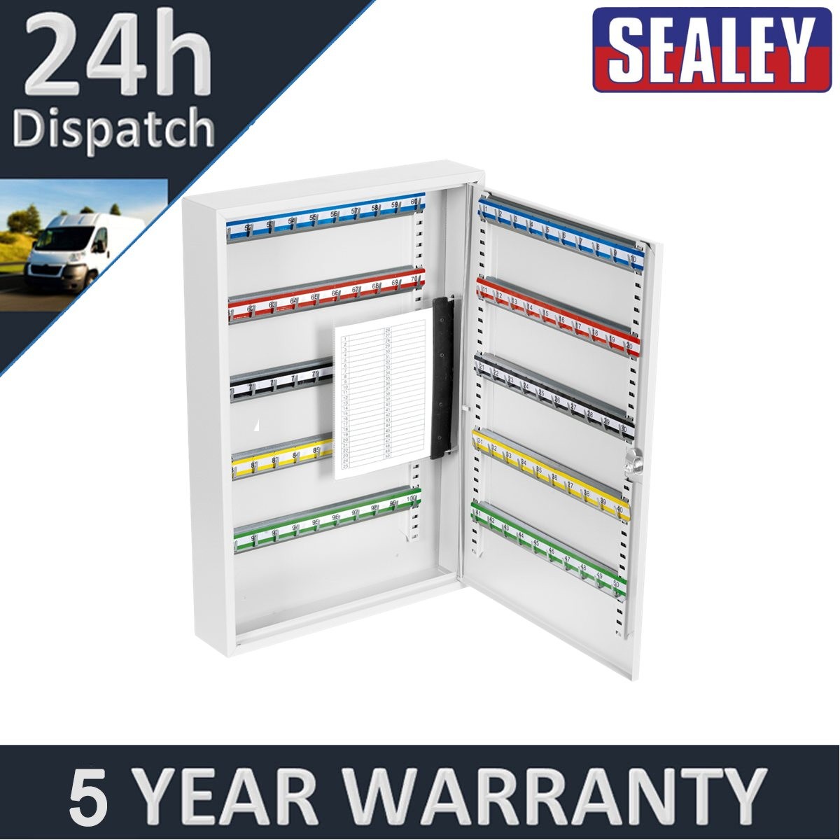Sealey Key Cabinet 100 Key Capacity SKC100