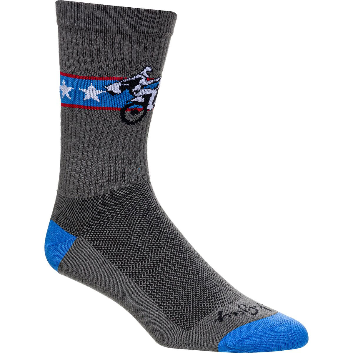SockGuy Wheelie 6in Sock One Color, S/M