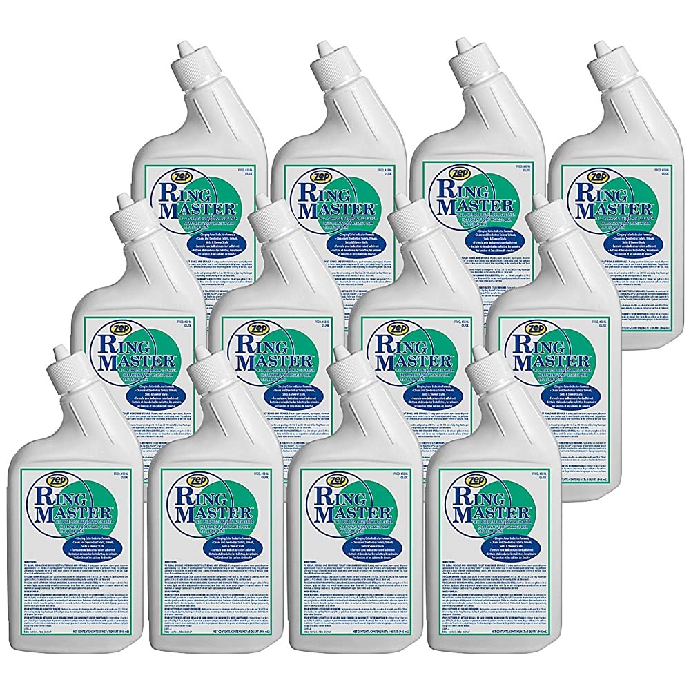 Zep Ring Master All-Purpose Bathroom Cleaner - 32 oz (Case of 12) 184611 - For