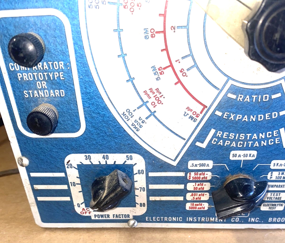 vintage eico electronic instrument co 950A EICO RESISTANCE CAPACTANCE COMPARATOR