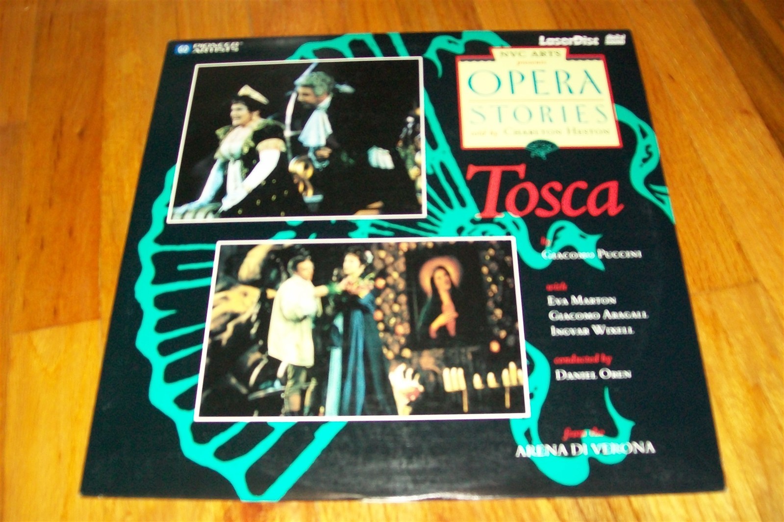 OPERA STORIES: TOSCA Laserdisc LD VERY GOOD CONDITION VERY RARE GREAT VIDEO!