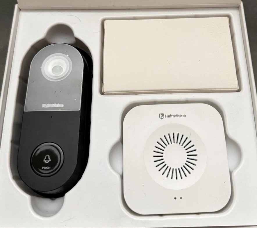 HeimVision Greets C1 Smart Video Doorbell 2K Ultra HD 1080p Full HD Black +chime