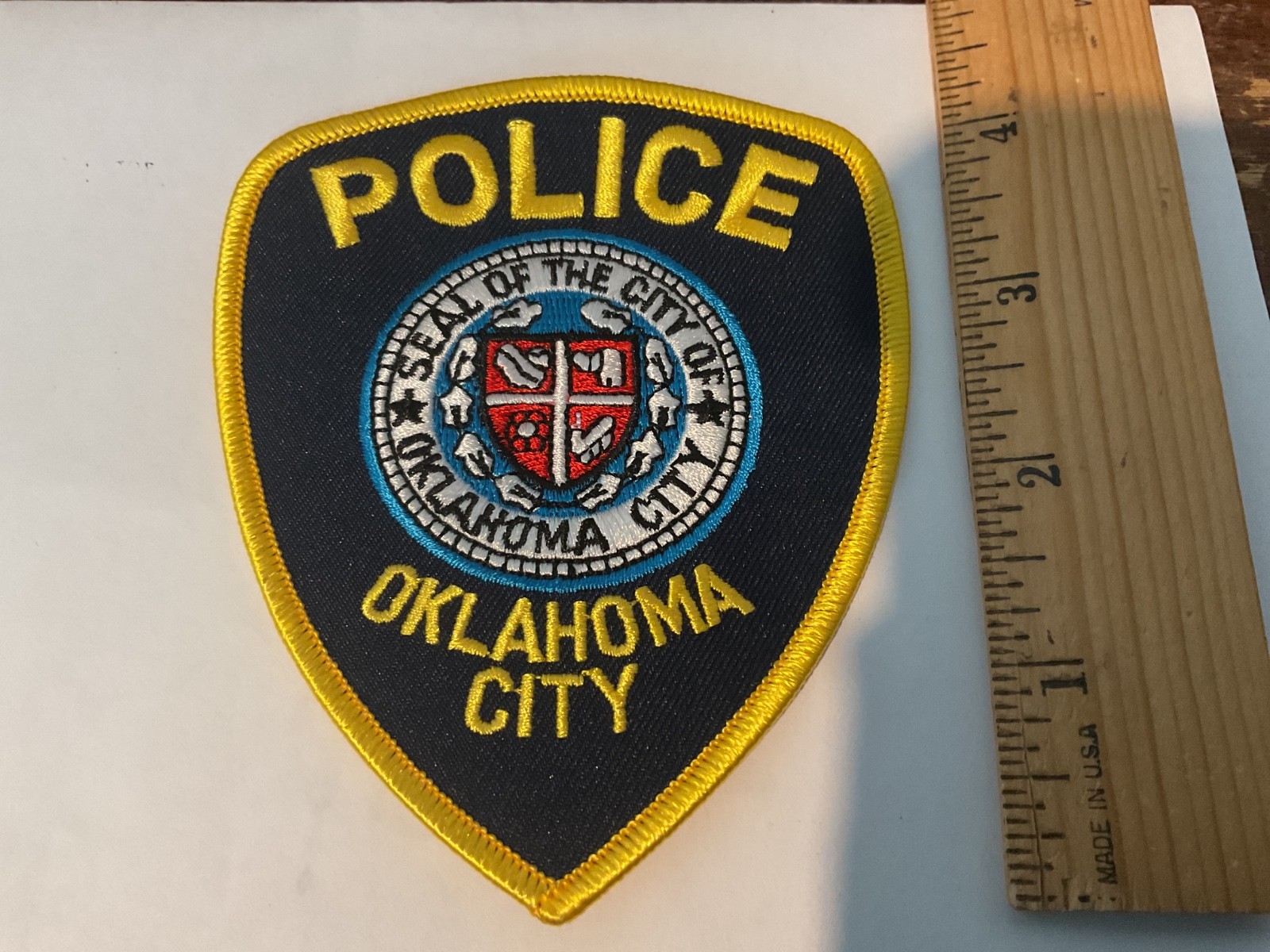 Oklahoma City Police collectable patch new full size.