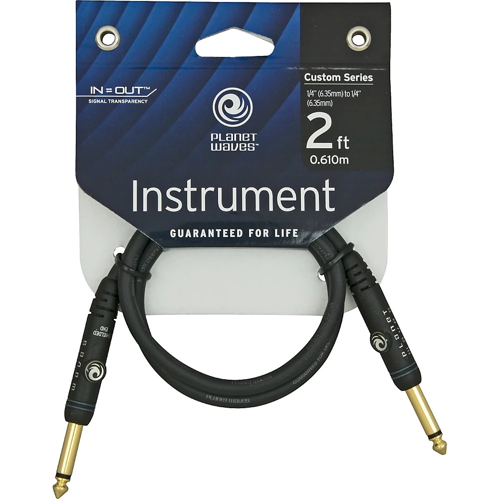 D'Addario Planet Waves Custom Series 14" Patch Cable 2 ft