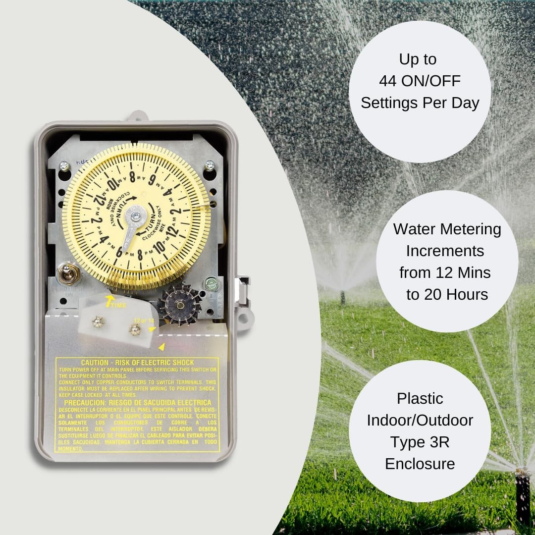 Intermatic R8806P101C Sprinkler Irrigation Timer Customizable Water Conservation