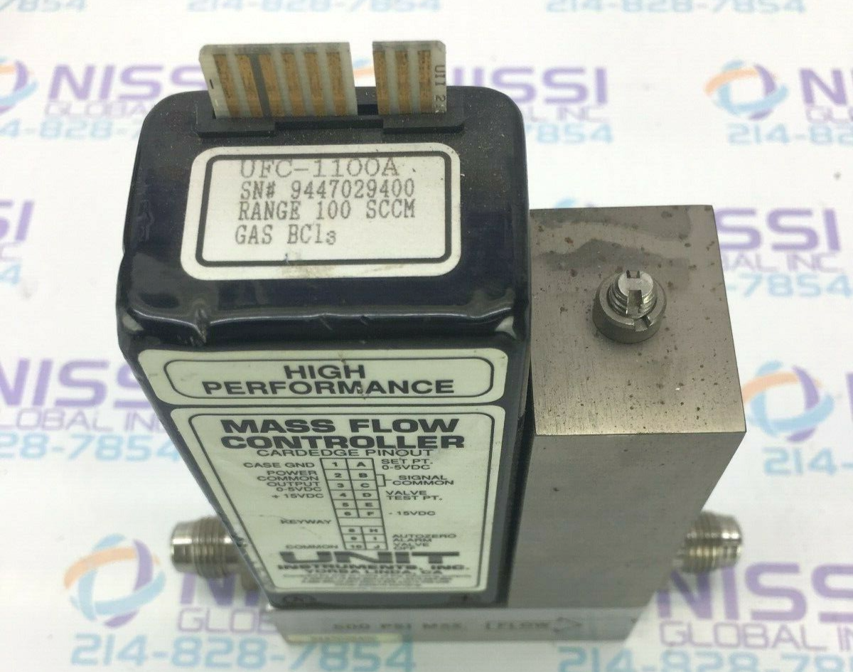UNIT-INSTRUMENTS-MASS-FLOW-CONTROLLER-UFC-1100A 100 SCCM BC13