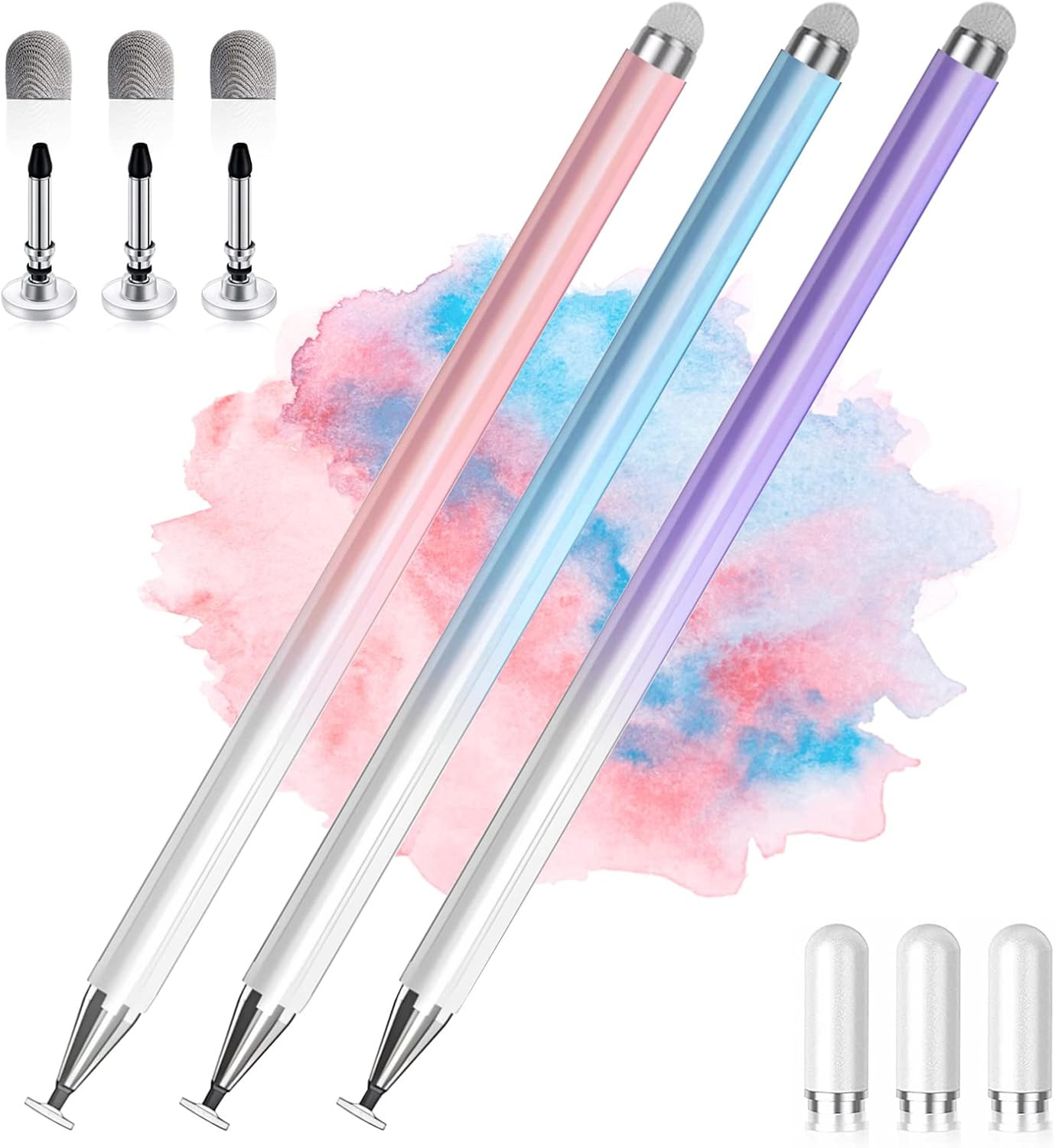 Stylus Pens for Touch Screens, 2 in 1 High Precision Universal Stylus Pen for Ip