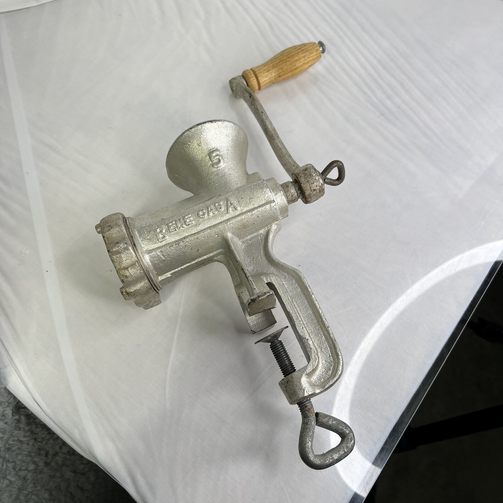 Bene Casa BC-24194 Gray Cast Iron Blade Meat Grinder