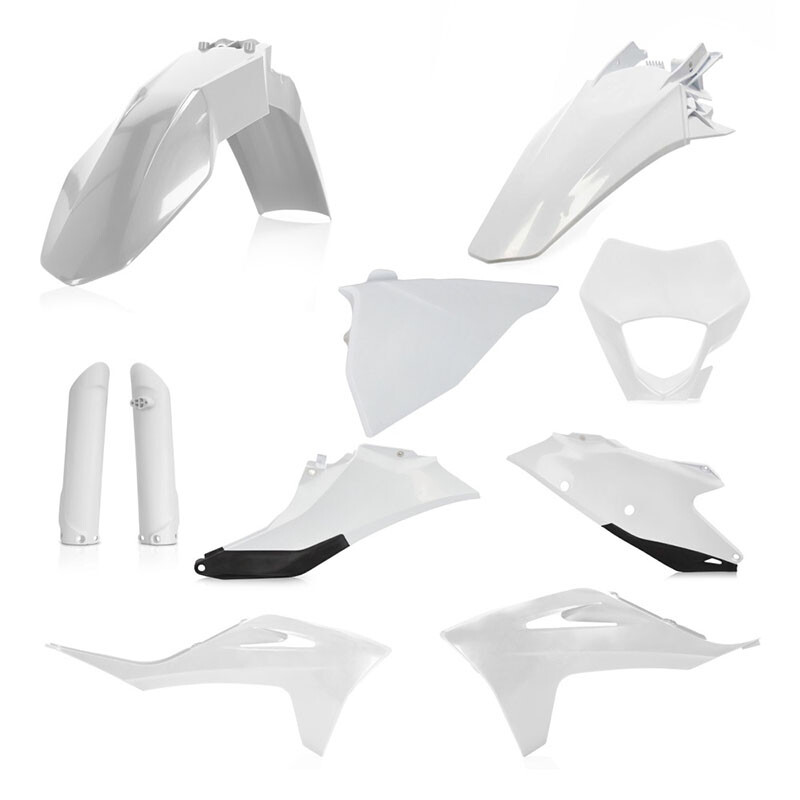 ACERBIS  FULL PLASTIC KIT GAS WHITE/BLACK Gas Gas Gas-Gas EC 300 EC 250 EC 250F