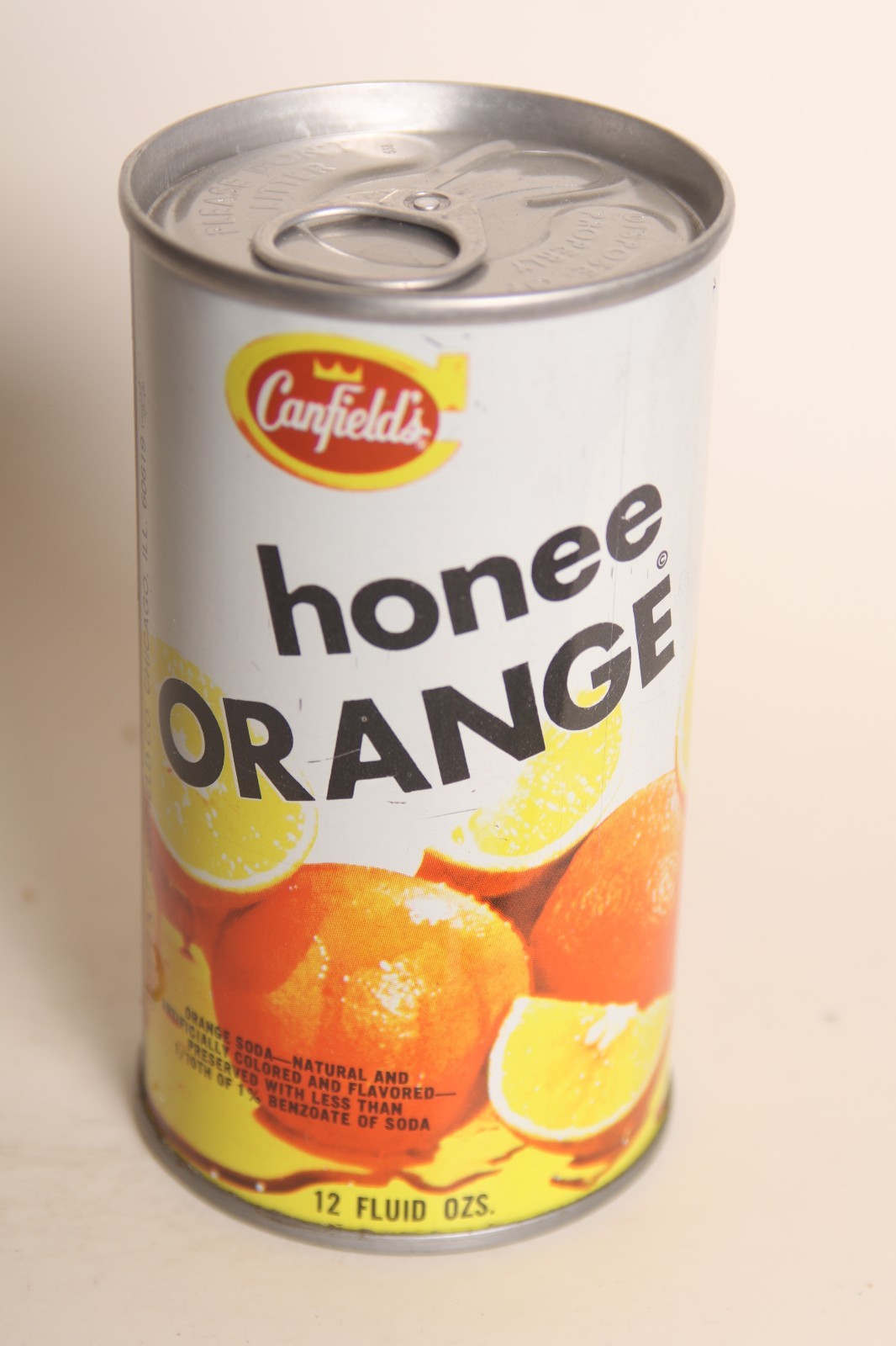 Canfields Honee Orange soda can - 12oz