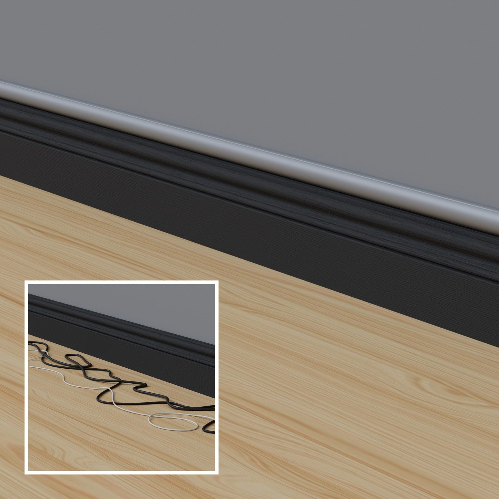 Cord Cover, Decorative Wall Cord Hider, Paintable Cable Concealer, Cable Race...