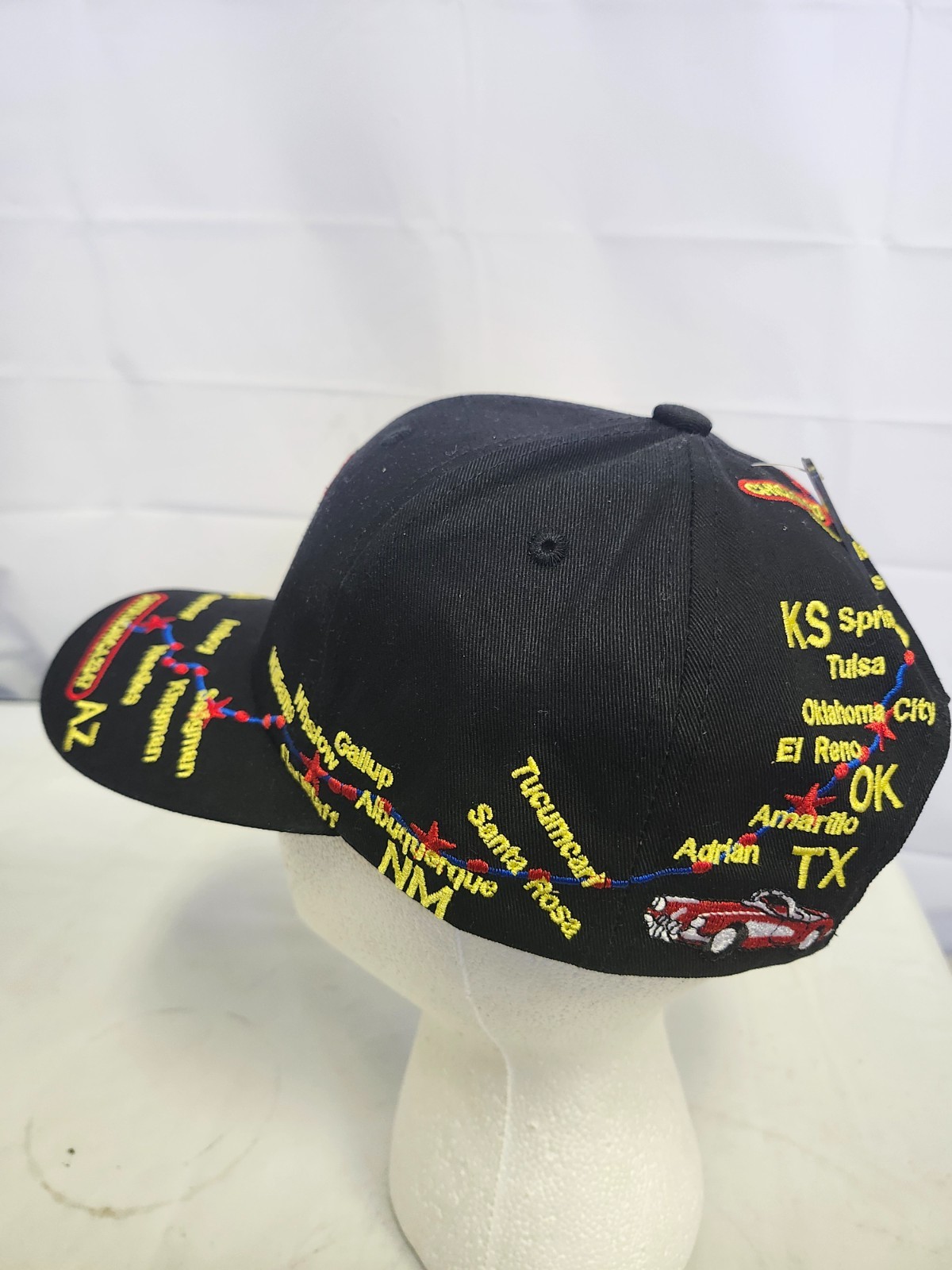 100TH ANNIVERSARY ROUTE 66 BASEBALL HAT BLACK