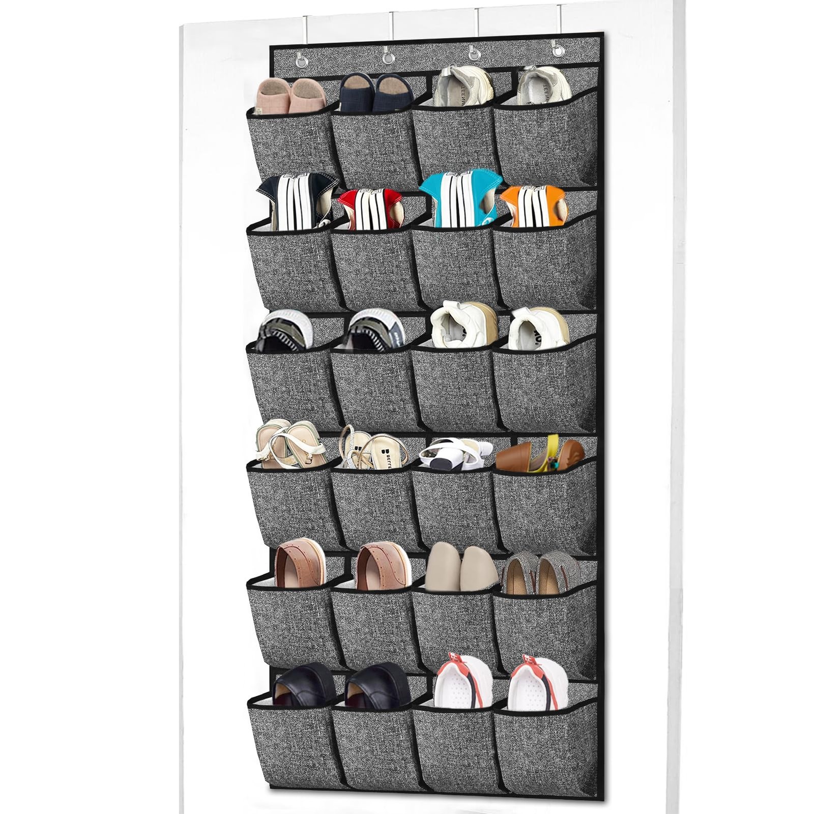 Shoe Organizer,Over the Door Hanging Shoe Rack Organizer for Closet