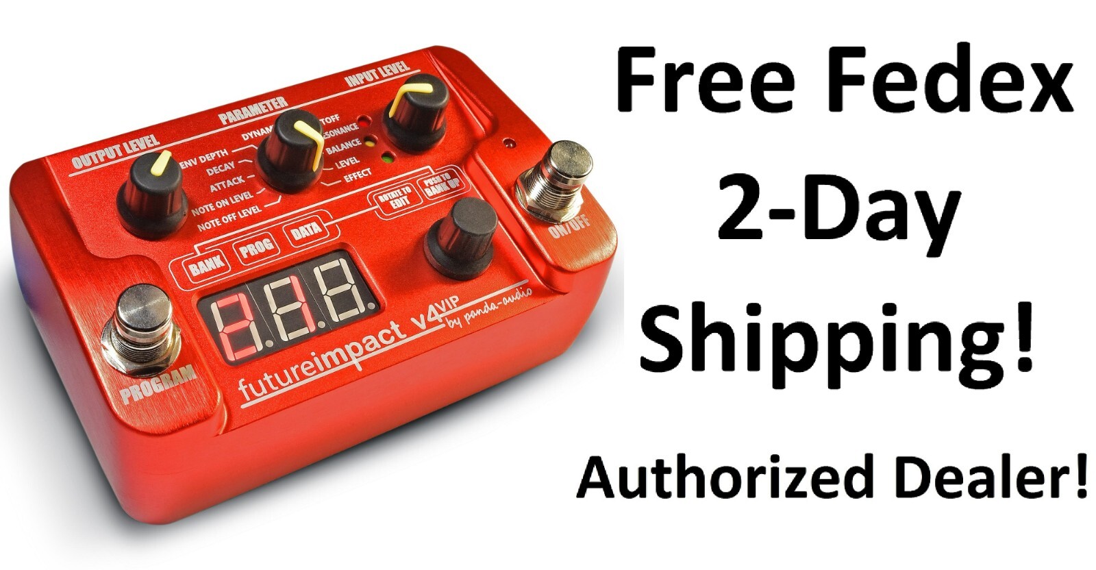 New Panda Audio Future Impact V4 VIP Bass Guitar Synthesizer Effects Pedal