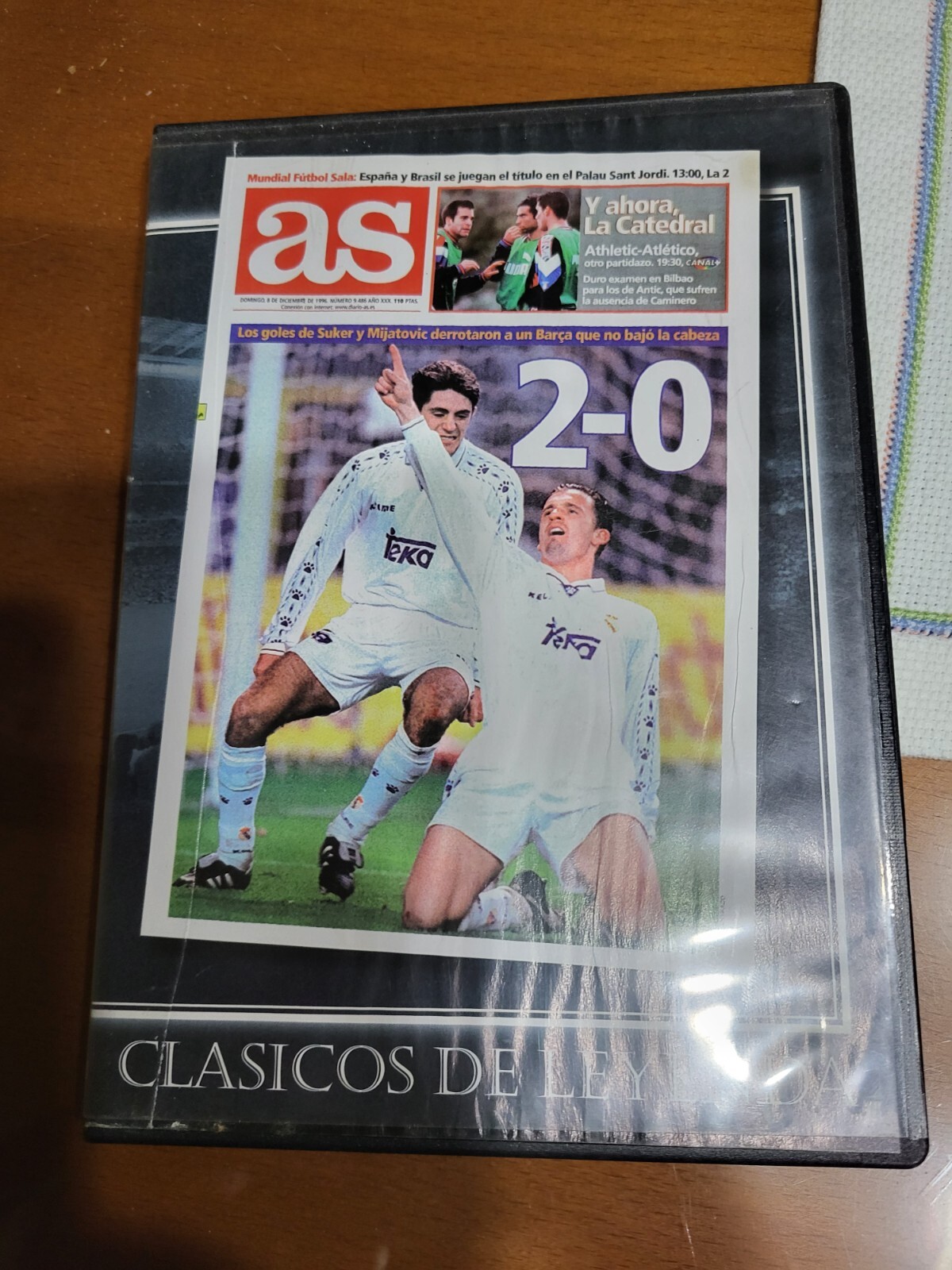DVD of The Classic Between Real Madrid And F.C Barcelona 2-0 7 December 1996