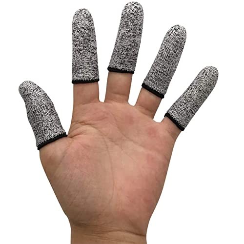 12 PCS Finger Cots Cut Resistant Protector, Finger Covers 12 Count (Pack of 1)