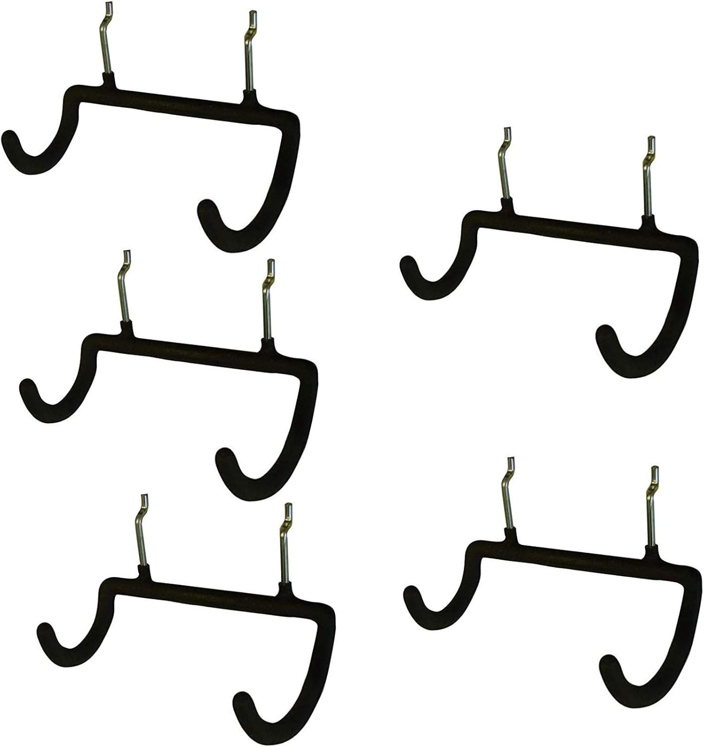 Menecor 5PCS Pegboard Drill Holder with Double Hooks and Accessories Bag for ...