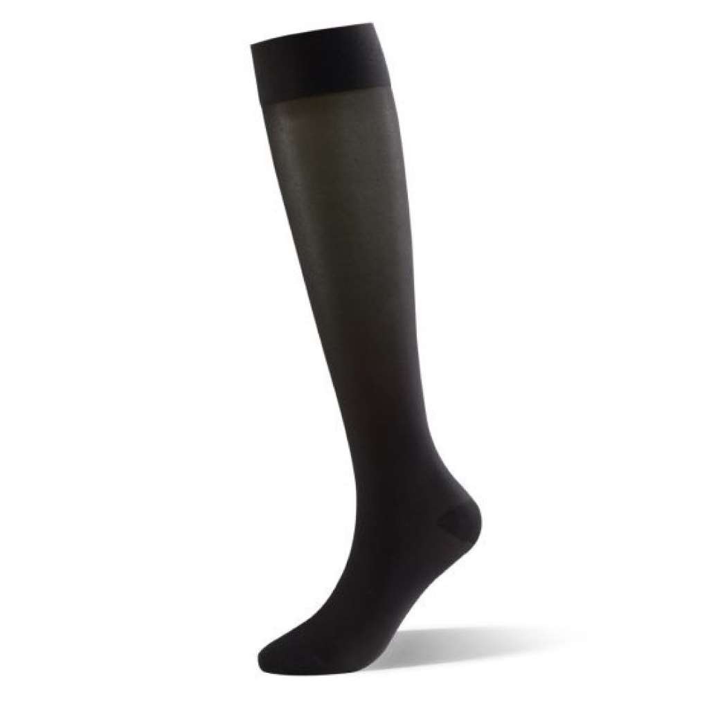 Dr. Comfort Sheer Knee-High Hosiery For Women, CT, 20-30mmHg (Size: XL) Black