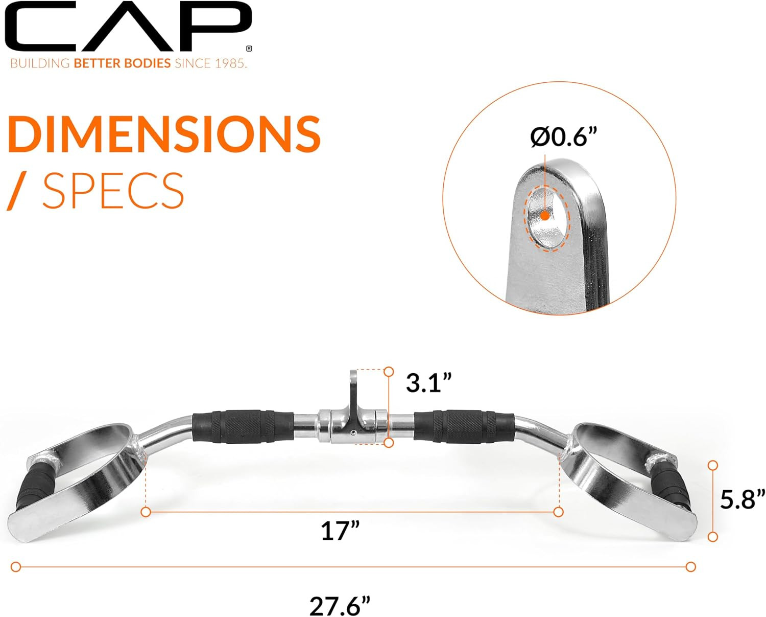 Cable Machine Attachments – LAT Bars, Triceps Bars, Handles & Ropes – Multiple S