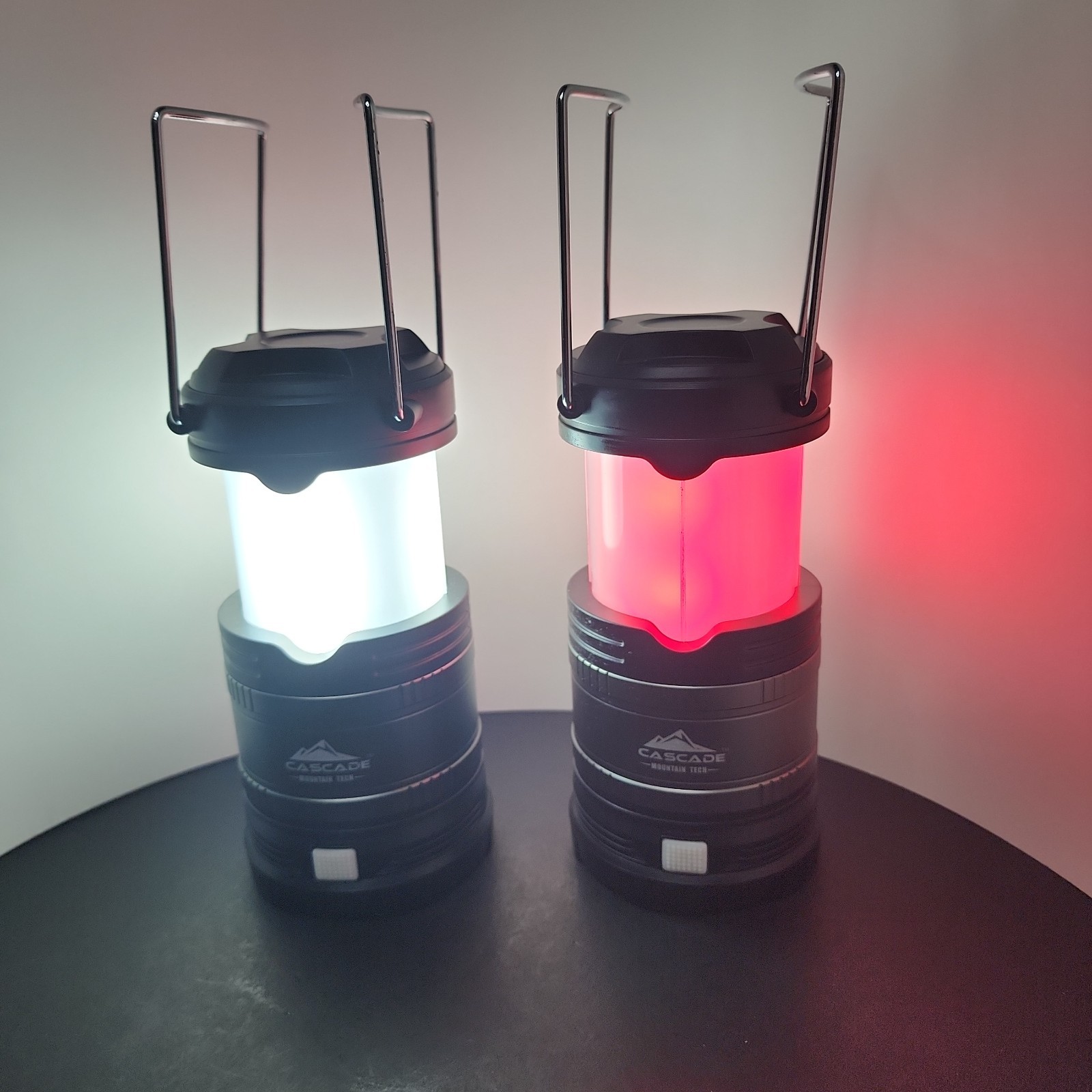 Cascade Mountain Tech Pop-Up LED Camping Lanterns - Set of 2 (Tested & Working)