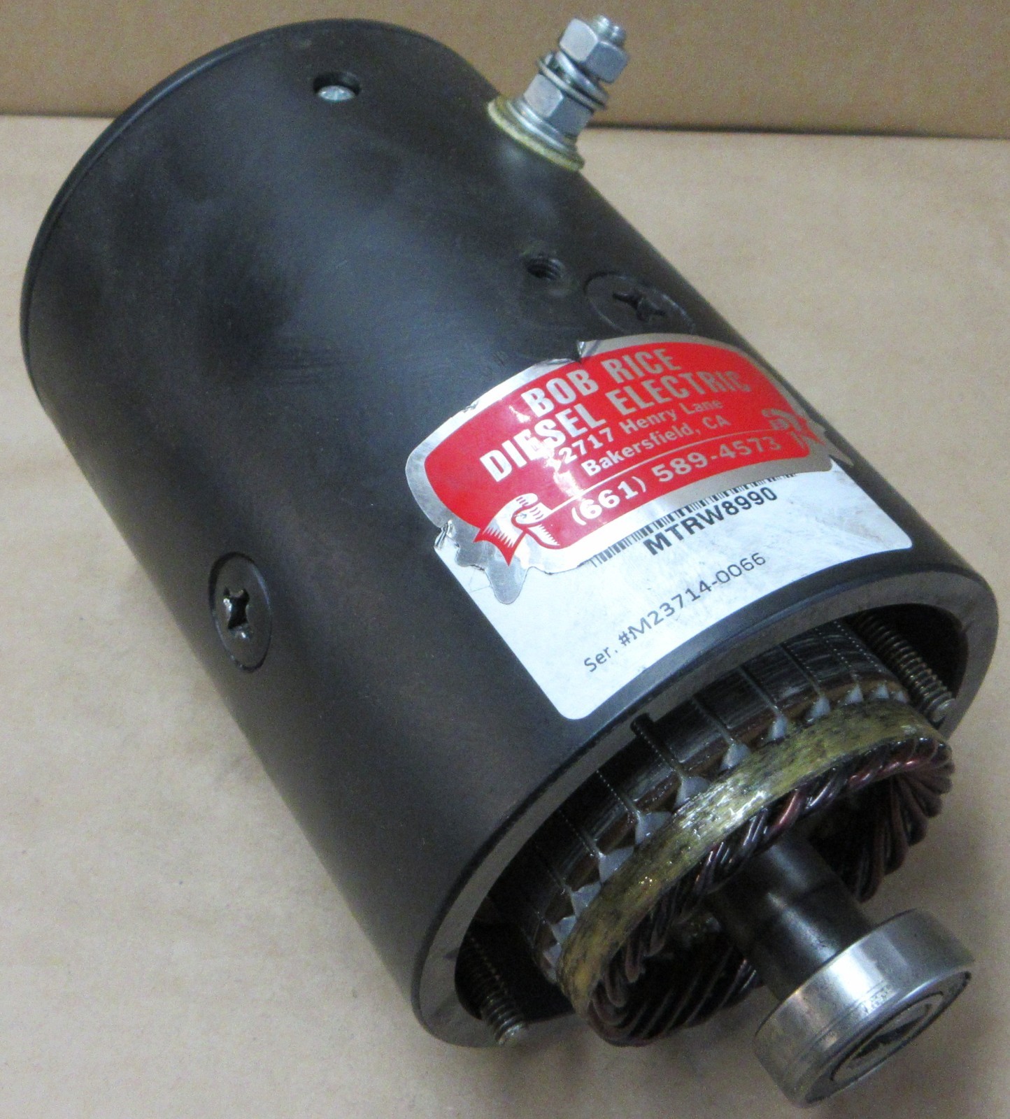 REMANUFACTURED WINCH PUMP MOTOR W8990 W-8990 APPLIED ENERGY, FENNER, MAXON WABCO