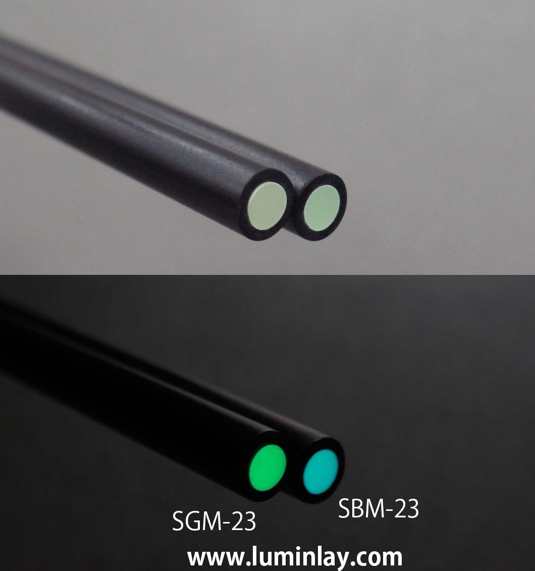 Luminlay SBM-23, glow blue, 60mm length, pipe inner-outer size (mm) 2-3