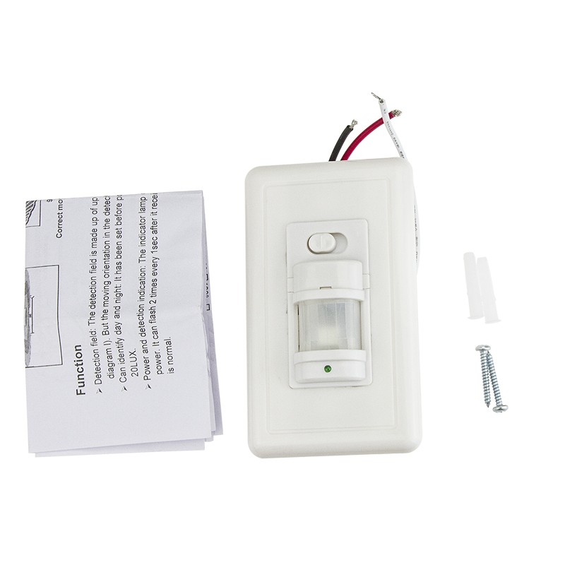 Infrared Motion Sensor Wall Switch PIR Manual On/Off Infrared Automatic Switch