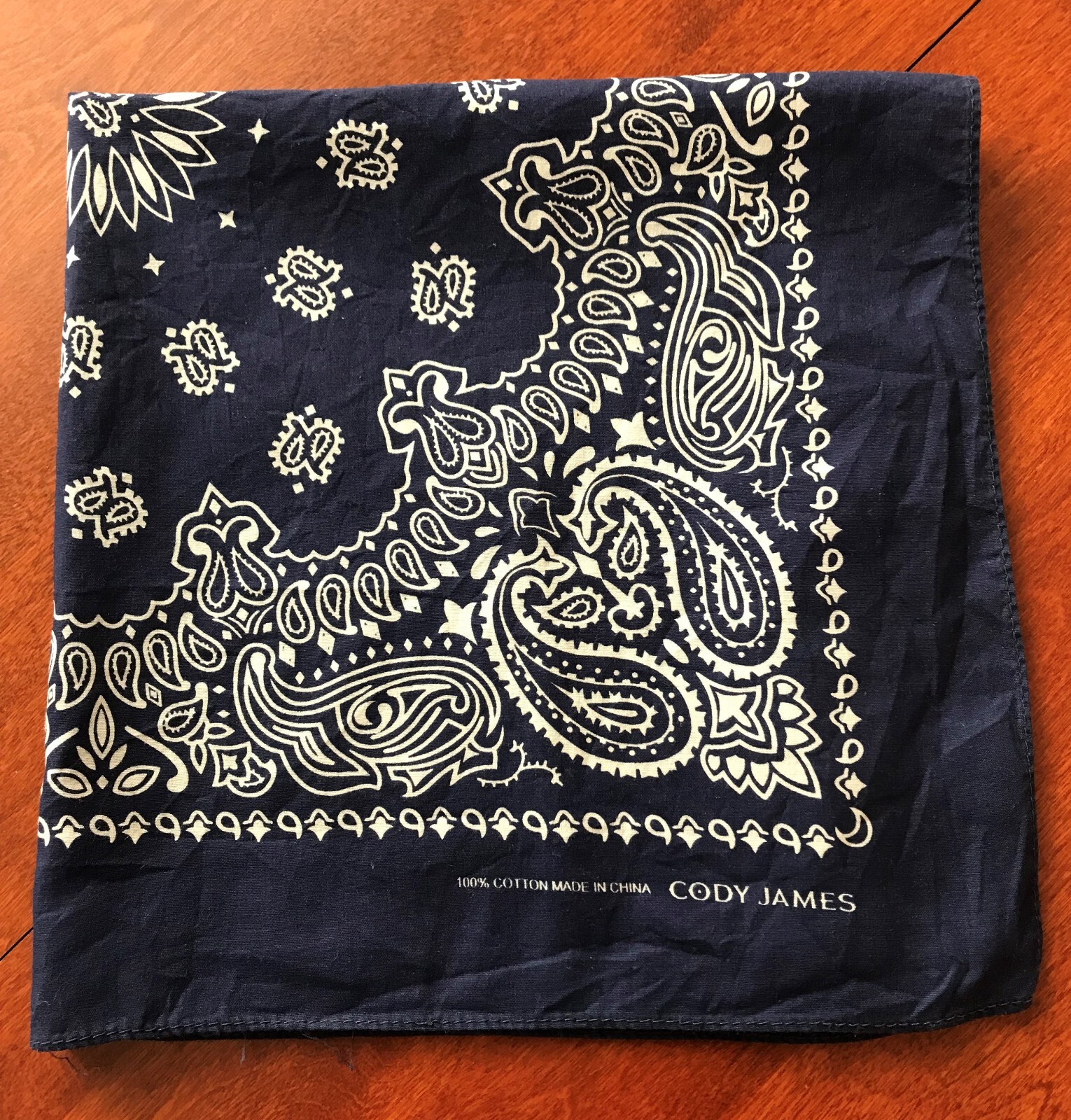 Bandana Blue Paisley Print by Cody James Blue Pre-owned (1)