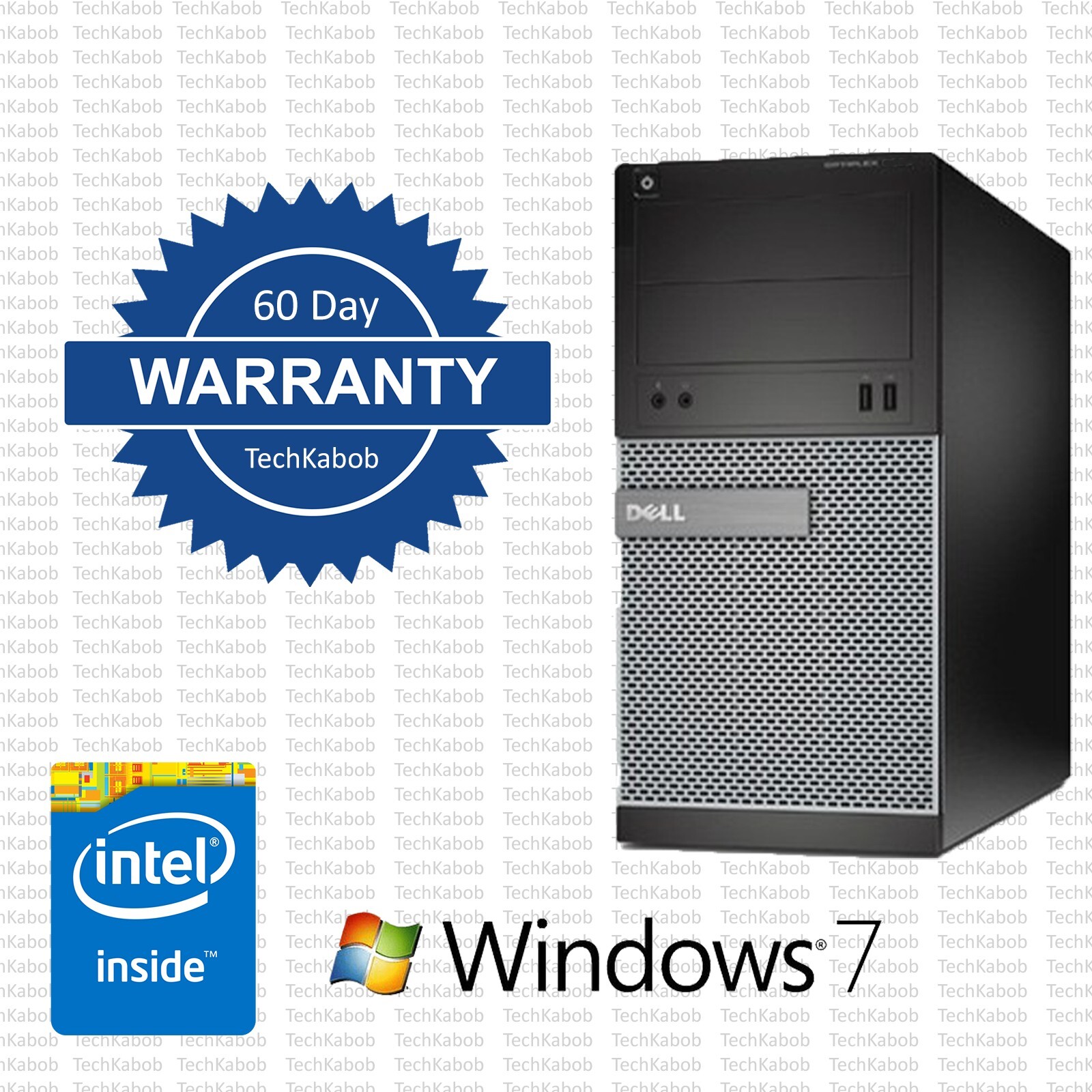 Dell OptiPlex 7010 Mid Tower PC Desktop Computer - Windows 7 Pro 32-bit