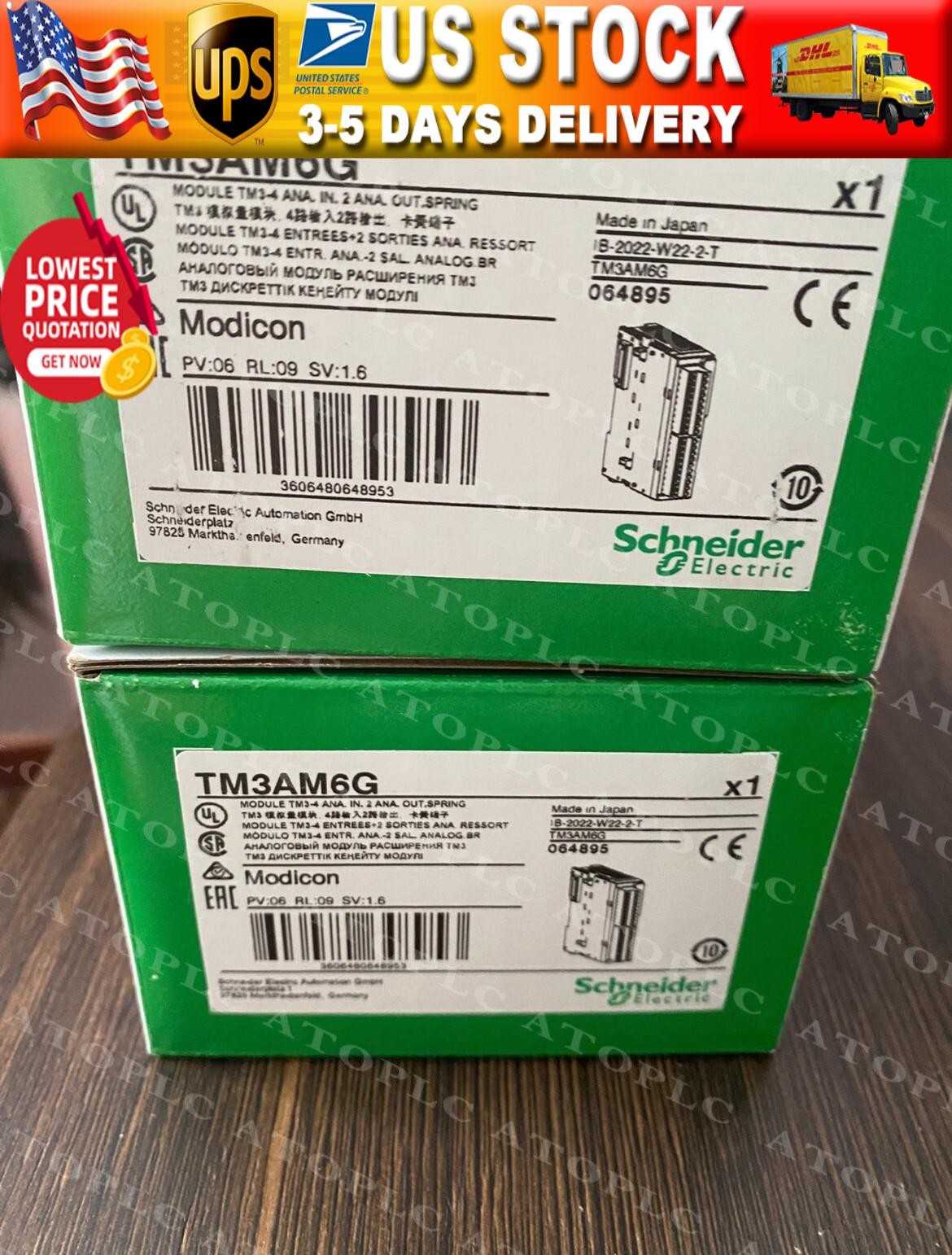 For   plc module TM3AM6G With box US Free TAX