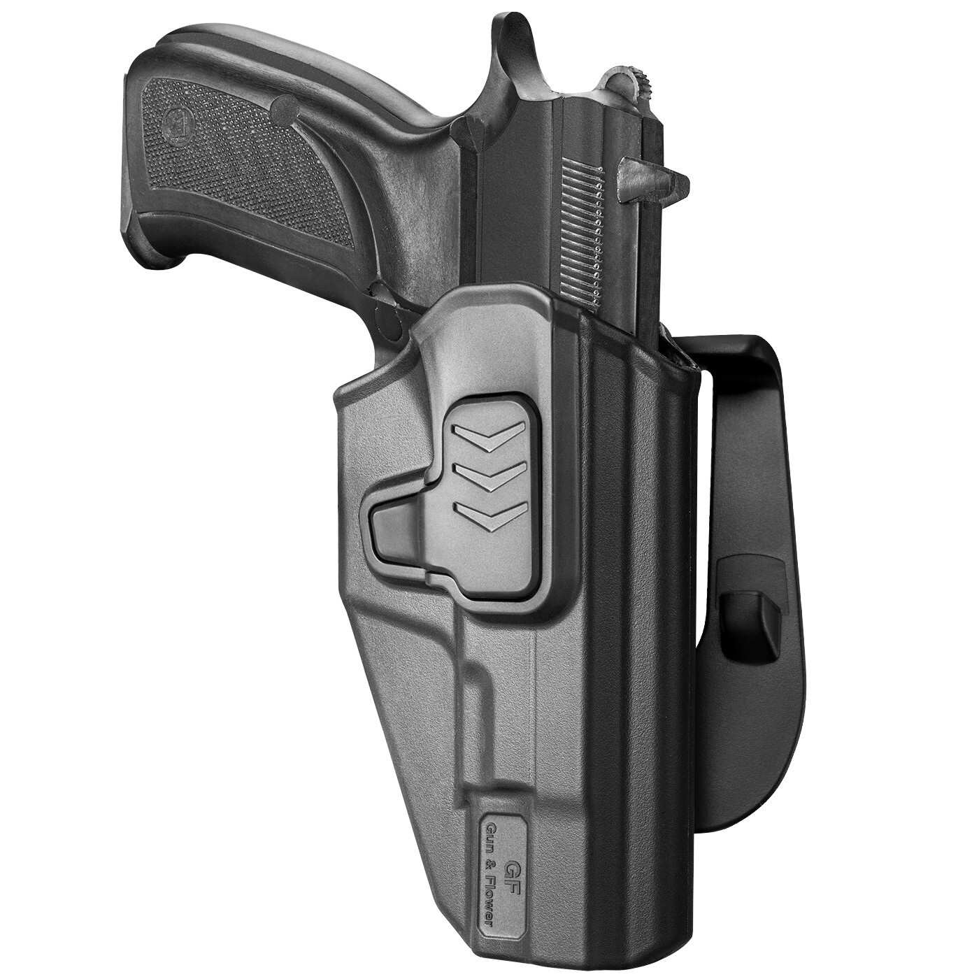 Gun&Flower OWB Paddle Holster Fit CZ 75 B Only Index Finger Release System